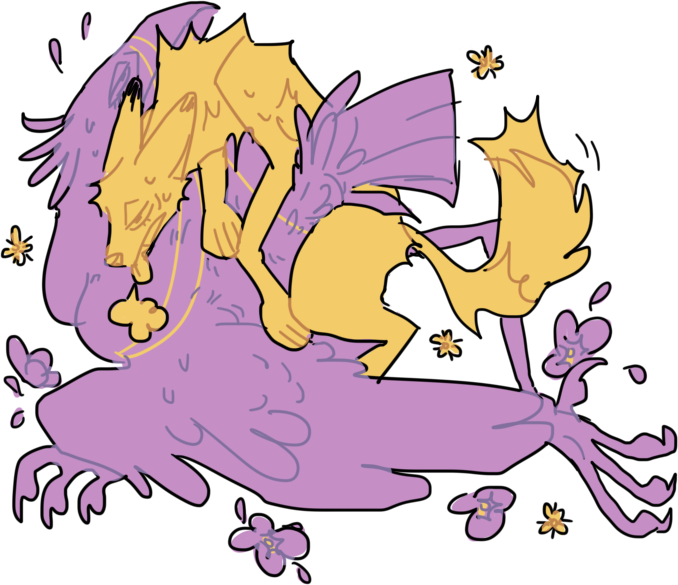 ambiguous_gender ambiguous_penetrated avian bird canid canine canis duo feathers feral feral_on_feral feral_penetrated feral_penetrating feral_penetrating_feral fur guncht interspecies jackal male male/ambiguous male_penetrating male_penetrating_ambiguous mammal penetration purple_body purple_feathers rue_(guncht) sex yellow_body yellow_fur
