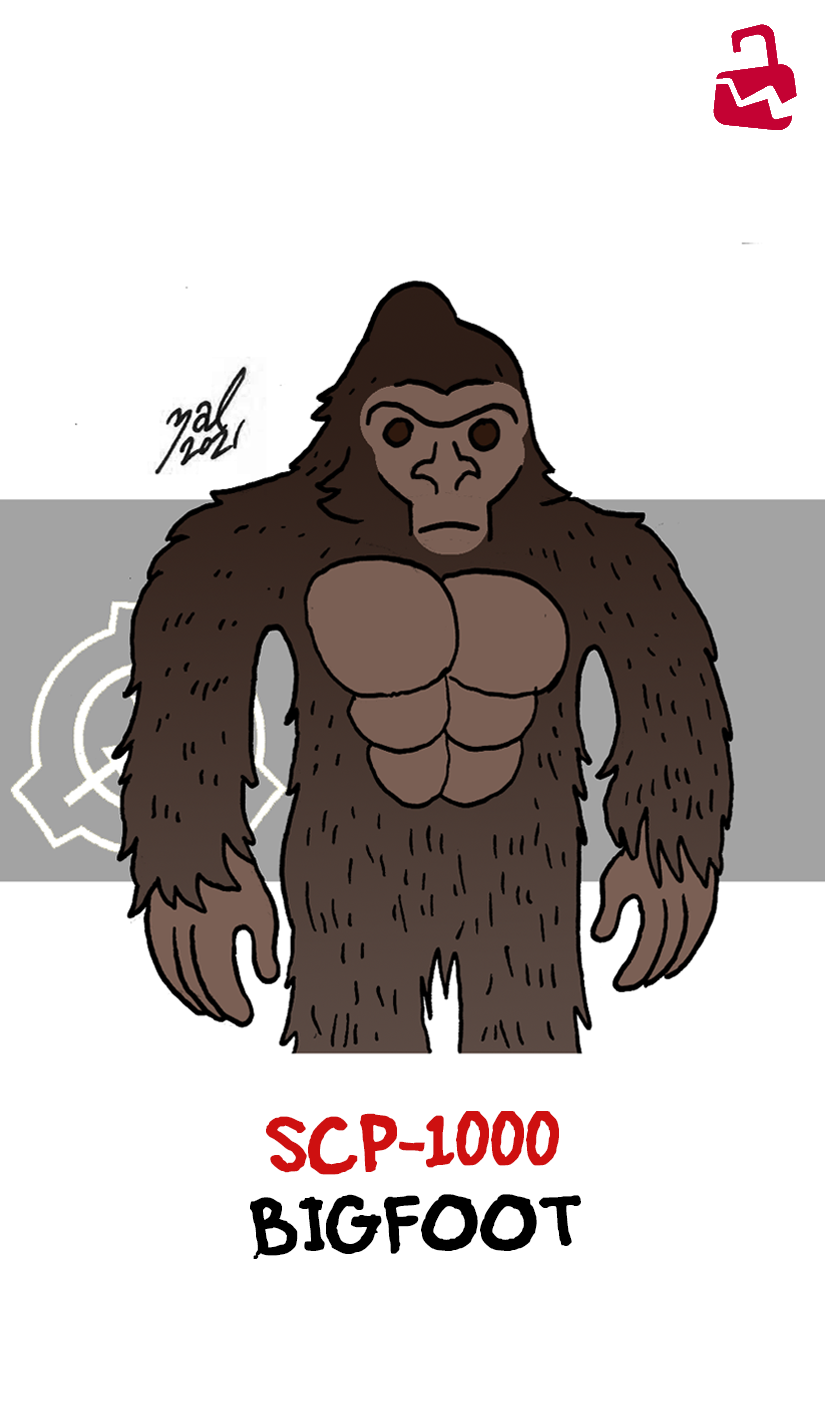 2021 :| abs ambiguous_gender ape biped black_text broken_lock_symbol brown_body brown_eyes brown_fur brown_skin cheek_tuft colored cryptid dated digital_drawing_(artwork) digital_media_(artwork) dot_eyes english_text facial_tuft fingers fur haplorhine hi_res humanoid lock_symbol mammal pecs primate red_lock_symbol red_text sasquatch scp-1000 scp_foundation signature simple_background simple_eyes solo species_name standing text tuft white_background zal-cryptid