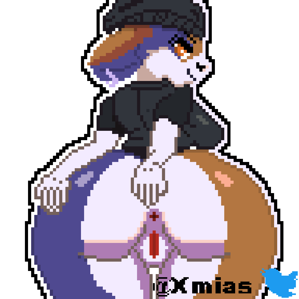 anthro anus anus_expansion big_butt breasts butt ear_piercing epic_games expansion felid feline female female/female fortnite goth hand_on_butt lewd_face looking_at_viewer looking_back mammal meow_skulls_(fortnite) piercing presenting presenting_hindquarters solo xmias