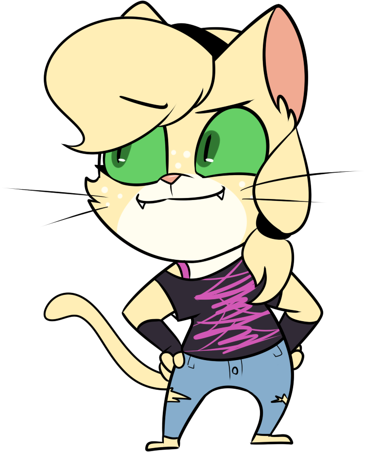 2016 alpha_channel anthro barefoot biped black_bottomwear black_clothing black_hair_tie black_hairband black_jeans black_pants black_pupils black_shirt black_topwear blonde_hair bottomwear cat_tail chokovit_(artist) clothed clothed_anthro clothed_female clothing colored countershade_fur countershading cute_fangs denim denim_bottomwear denim_clothing digital_drawing_(artwork) digital_media_(artwork) domestic_cat feet felid feline felis female fur green_eyes green_sclera hair jeans long_tail mammal munchkin_cat off_shoulder pants pupils shirt simple_background slit_pupils solo standing t-shirt tail topwear torn_bottomwear torn_clothing torn_jeans torn_pants transparent_background whiskers white_body white_countershading wiki_labrodoodle yellow_body yellow_ears yellow_fur yellow_tail