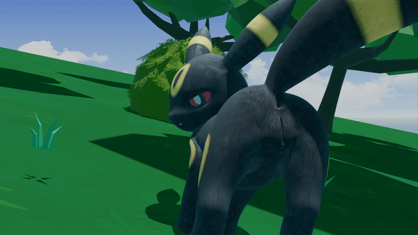 animated anus ass_up bedroom_eyes black_body butt eeveelution female feral generation_2_pokemon genitals looking_at_viewer looking_back mikiyani narrowed_eyes nintendo outside pokemon pokemon_(species) pussy seductive shaking_butt solo solo_focus tail umbreon wiggle