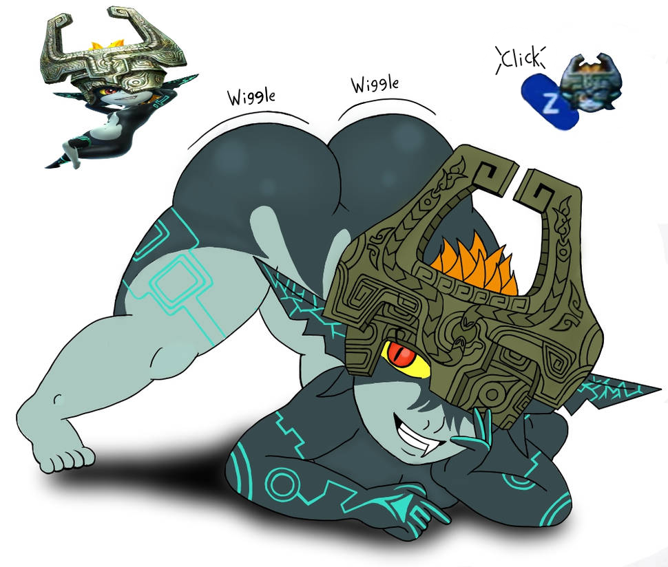1_fang all_fours arkail big_breasts big_butt breasts breasts_on_ground butt crown digital_drawing_(artwork) digital_media_(artwork) female female/female headgear humanoid humanoid_pointy_ears imp jack-o'_pose markings midna mooning nintendo pose presenting presenting_hindquarters princess royalty seductive short_stack smile smirk solo teasing teeth the_legend_of_zelda the_legend_of_zelda:_twilight_princess twilight_princess