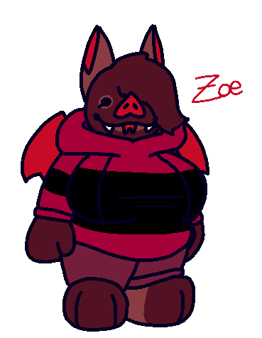 ambiguous_gender anthro bat bat_wings big_breasts breasts chubby_ambiguous clothed clothing fangs felineflustered hoodie low_res mammal membrane_(anatomy) membranous_wings sketch solo sweatpants teeth text topwear trans_(lore) wide_hips wings zoe_(felineflustered)
