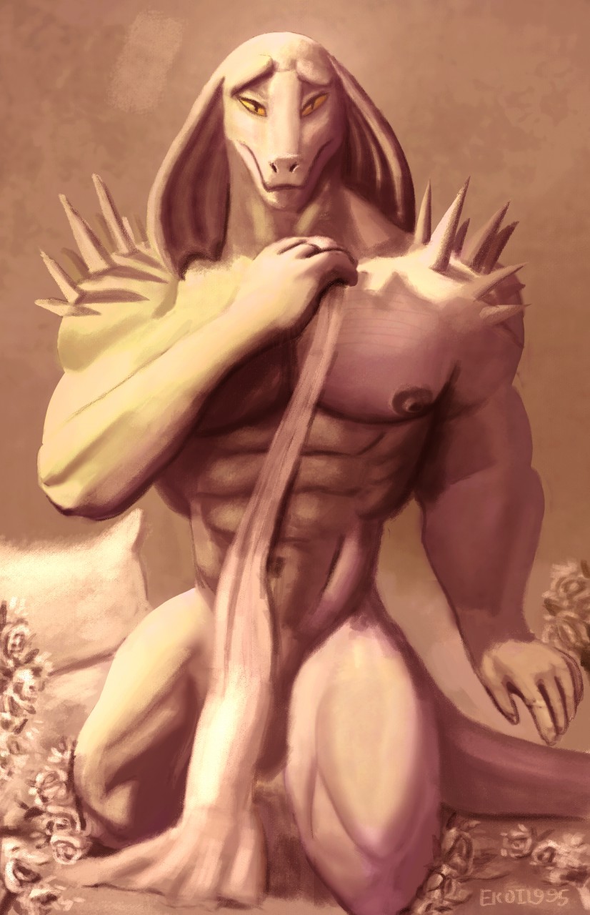 abs anthro disney ekoi1995 hi_res lizard male muscular muscular_anthro muscular_male nipples pecs rasticore_(svtfoe) reptile scalie septarian solo spikes spikes_(anatomy) star_vs._the_forces_of_evil
