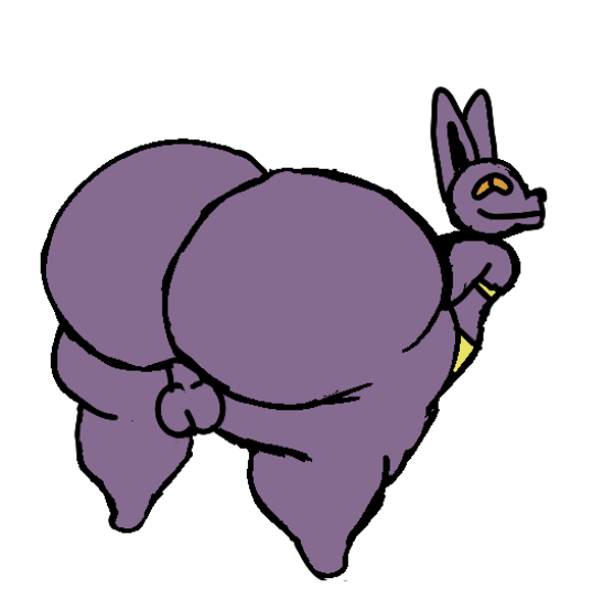 anthro beerus butt domestic_cat dragon_ball dragon_ball_super e_3 felid feline felis genitals god_of_destruction hairless hairless_cat jewelry male mammal purple_body solo sphynx_(cat)