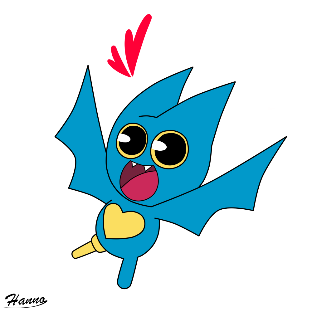 &lt;3 1:1 2019 adorabat alpha_channel anthro bat blue_body cartoon_network cute_fangs fangs female full-length_portrait hannocherryblos happy looking_at_viewer mammal mao_mao:_heroes_of_pure_heart open_mouth pegleg portrait signature simple_background solo teeth transparent_background wings young
