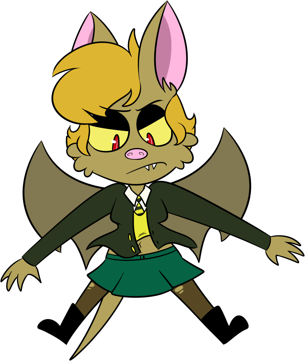 2016 4_fingers alpha_channel anthro bat biped black_boots black_clothing black_eyebrows black_eyelashes black_eyeshadow black_footwear blonde_hair boots bottomwear breasts brown_body brown_fur brown_membrane brown_tail brown_tuft brown_wings cheek_tuft chokovit_(artist) clothed clothed_anthro clothed_female clothing colored digital_drawing_(artwork) digital_media_(artwork) eyebrow_through_hair eyebrows eyeshadow facial_tuft fangs female female_anthro fingers footwear fur glistening glistening_eyes green_bottomwear green_clothing green_jacket green_skirt green_topwear hair hi_res jacket leaf-nosed_bat legwear looking_down madeline_bloodworth makeup mammal membrane_(anatomy) membranous_wings microbat navel necktie no_pupils open_clothing open_jacket open_topwear pantyhose pattern_necktie pink_inner_ear pink_nose red_eyes simple_background skirt solo spread_wings striped_necktie tail teeth topwear torn_clothing torn_legwear torn_pantyhose translucent translucent_hair transparent_background tuft vampire_bat vest wings yangochiropteran yellow_clothing yellow_necktie yellow_topwear yellow_vest