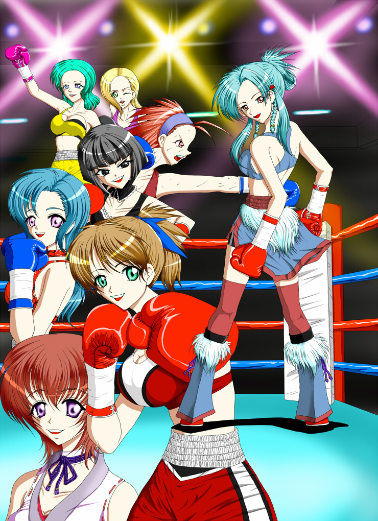 boxer boxing boxing_gloves boxing_ring image_sample pixiv_sample santos