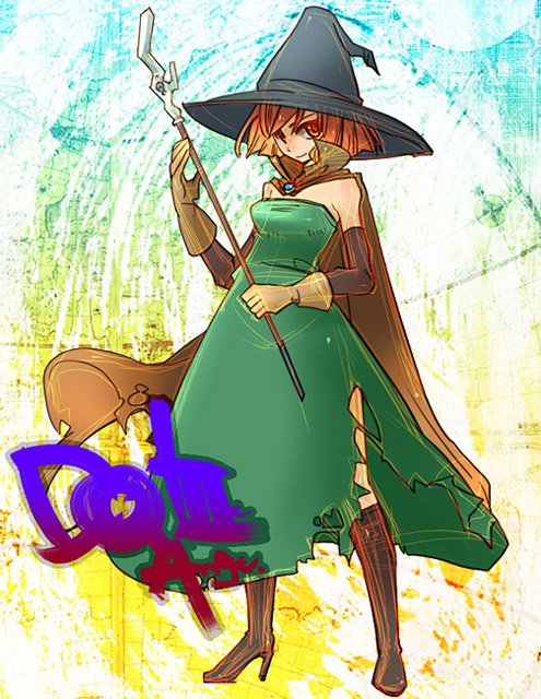 cape chunsoft dragon_quest dragon_quest_iii enix gloves hat mage_(dq3) staff witch witch_hat