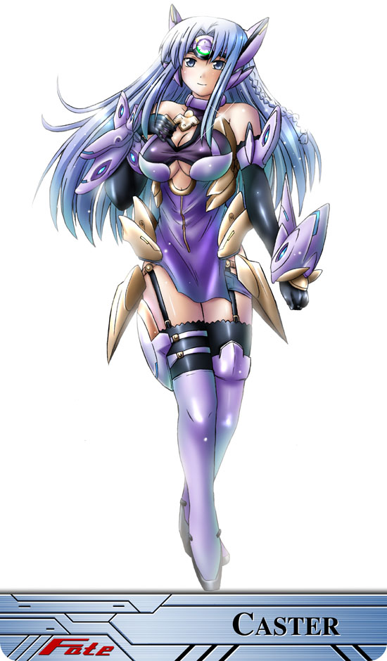 caster character_name cosplay fate/stay_night fate_(series) kos-mos kos-mos_(cosplay) kos-mos_ver._4 look-alike solo steed_(steed_enterprise) thighhighs xenosaga xenosaga_episode_iii