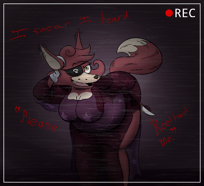 2019 animatronic anthro belly big_breasts biped black_eyelashes breasts brown_nose camera_view canid canine cheek_tuft cleavage clothed clothed_anthro clothed_female clothing countershade_face countershade_torso countershading crossgender dialogue digital_drawing_(artwork) digital_media_(artwork) dipstick_tail dress ear_piercing ear_ring english_text eye_patch eyelashes eyewear facial_tuft fangs female female_anthro five_nights_at_freddy's fluffy fluffy_tail fox fox_ears fox_tail foxy_(fnaf) freckles front_view fur hair hook hook_hand knife leaning leaning_forward machine mammal markings mtf_crossgender open_mouth overweight overweight_anthro overweight_female piercing pupils purple_clothing purple_dress quotation_marks recording red_ears red_hair red_text ring_piercing robot scabbard scottgames simple_background solo standing star_print tail tail_markings teeth text thatoneaceguy thick_thighs translucent translucent_clothing tuft white_background yellow_eyes