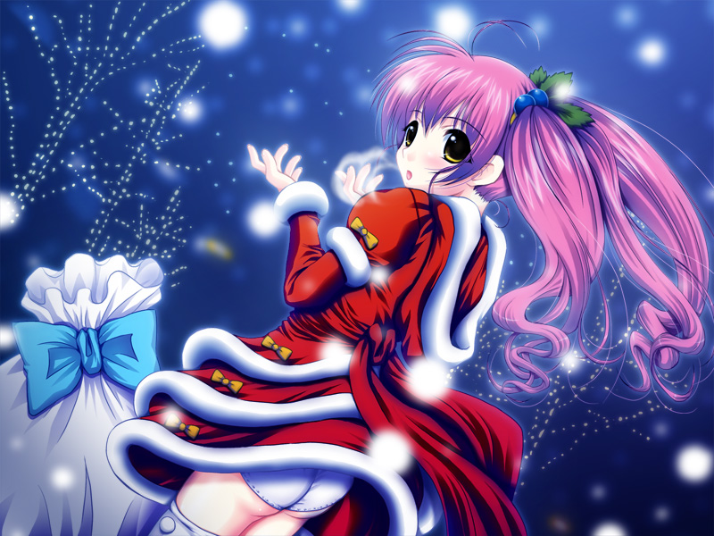 christmas copyright_request long_sleeves panties solo thighhighs underwear white_panties yuki_tomoshi