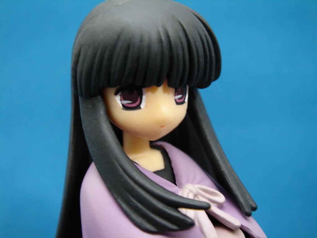 black_hair female figure gradient gradient_background kurosaki_sayoko mahoraba photo purple_eyes solo