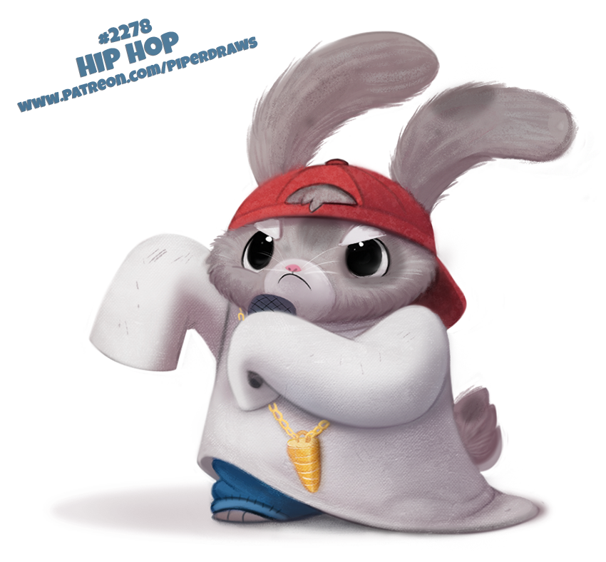 anthro baseball_cap black_eyes carrot chain clothed clothing cryptid-creations food fully_clothed fur grey_fur grumpy hat humor jewelry lagomorph male mammal microphone necklace pun rabbit simple_background solo vegetable visual_pun whiskers white_background white_fur