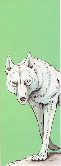 asukari_(fang) claws dog fang paws scar wolf