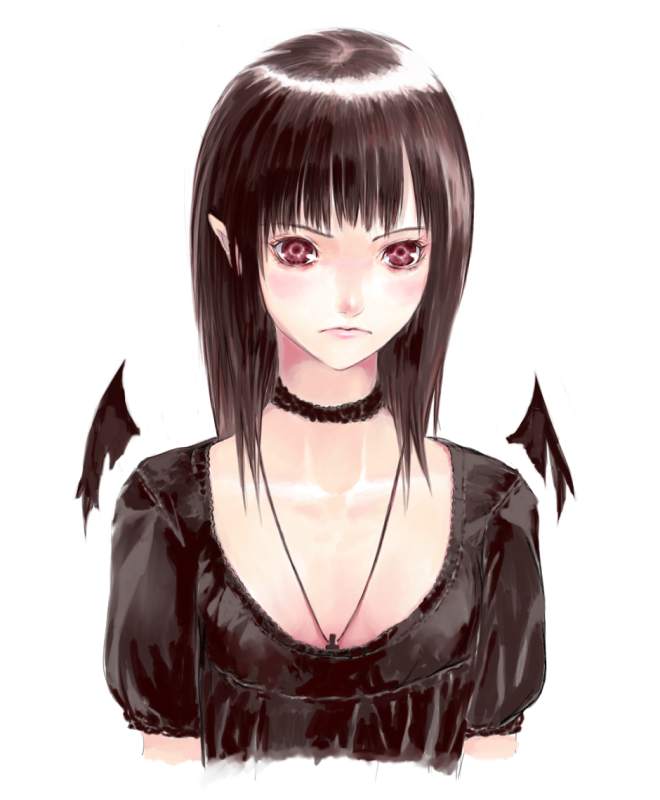 black_hair es_(cah60700) gothic original red_eyes solo vampire