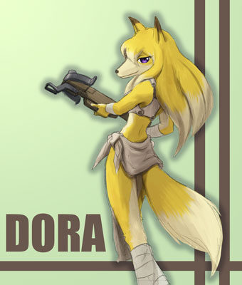 canid canine dora_systeel feda:_the_emblem_of_justice female fox mammal