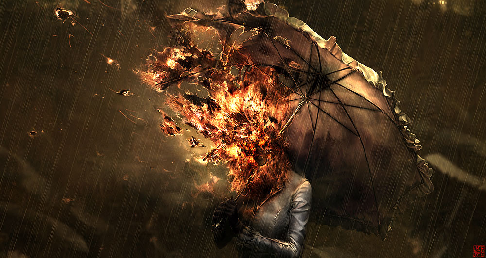 fire original rain ryohei_hase solo umbrella