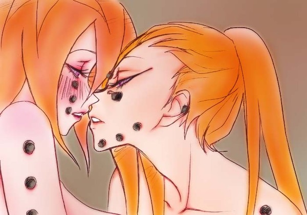 animal_path blush chikushodo naruto naruto_shippuuden necrophilia orange_hair pain_(chikushoudou) pain_(naruto) pein pixiv_thumbnail resized selfcest yagihashi_akemi