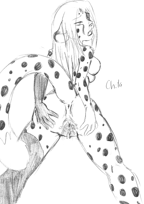 breasts cheetah feline female mammal multi_breast nude plain_background solo vilani white_background