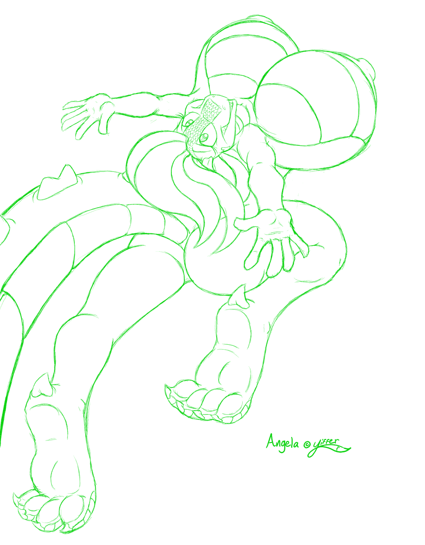 2010 angela breasts claws dragon female hyper hyper_breasts scalie solo tail yiffer