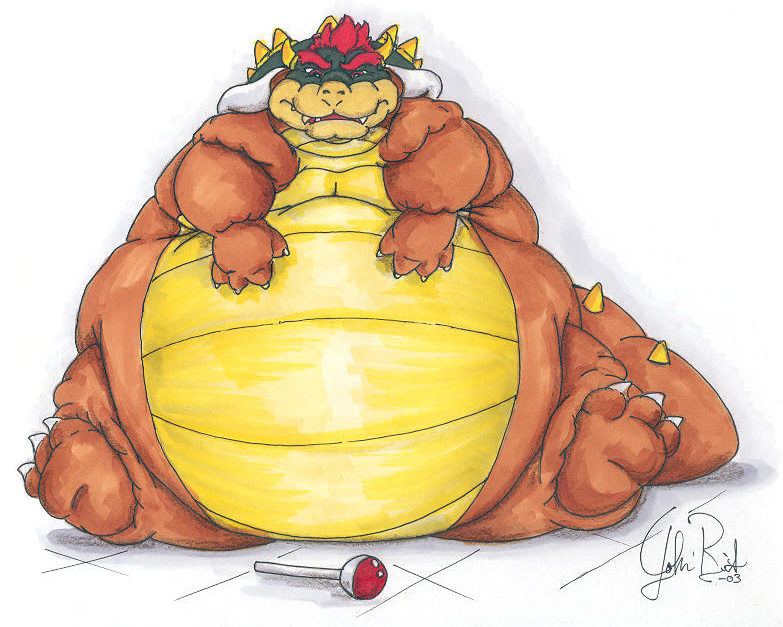 fat koopa male mario_bros morbidly_obese nintendo obese overweight scalie sitting solo unknown_artist video_games wand