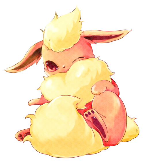 bad_pixiv_id flareon gen_1_pokemon kaichi_(kczs) no_humans pokemon pokemon_(creature) simple_background solo white_background