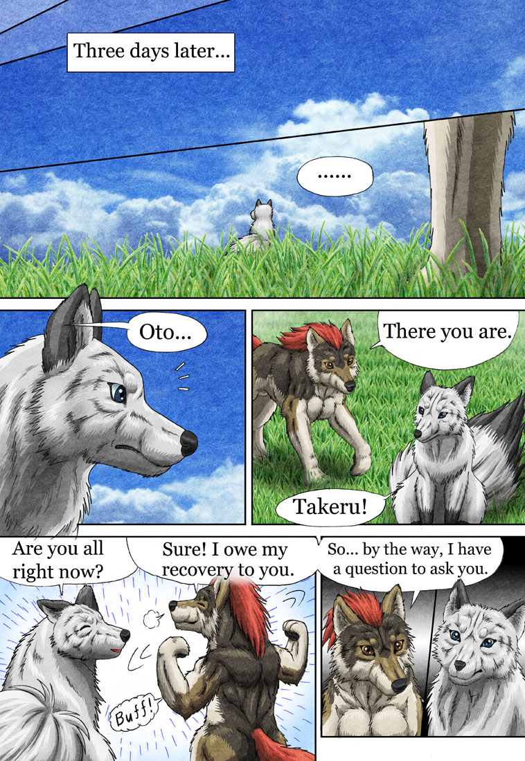 canine comic dershaltie dog fox hiroyuki_setogawa inayori izuna japanese oto spiritual_stones takeru wolf