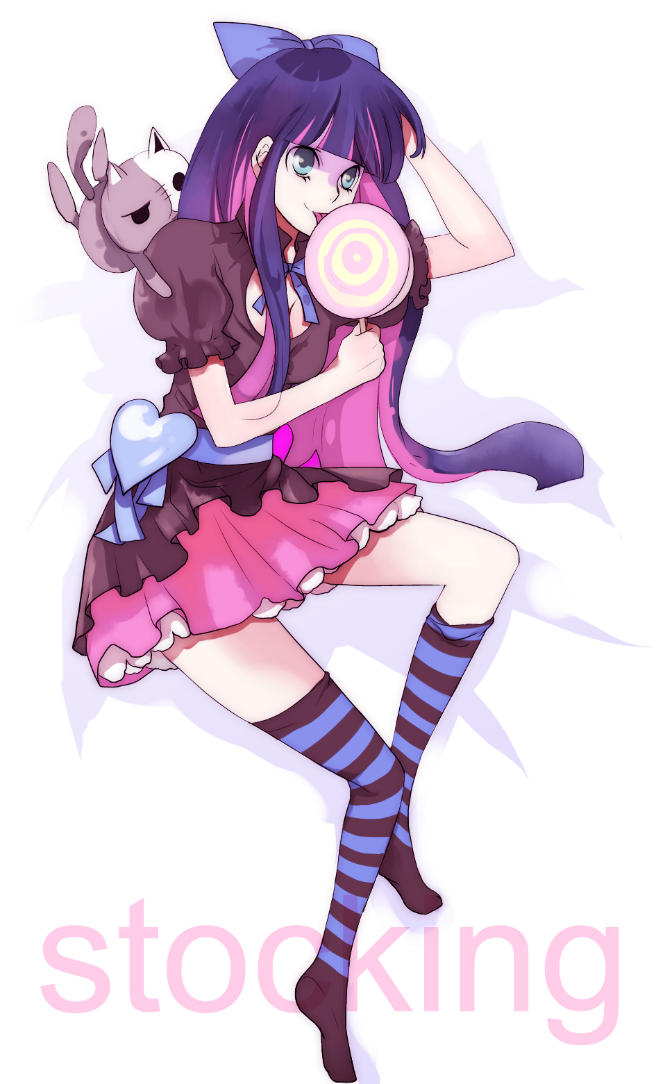 candy dress food highres panty_&amp;_stocking_with_garterbelt stocking_(character) stocking_(psg)