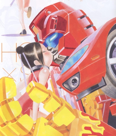 child eyes_closed hotrod kiss kiss_players lowres transformers