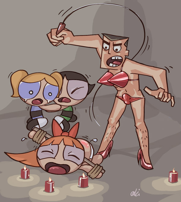 blossom bubbles bulge buttercup candles character child_abuse crossdressing crying female heels human male not_furry powerpuff_girls professor rule_34 tears unknown_artist what what_has_science_done whip