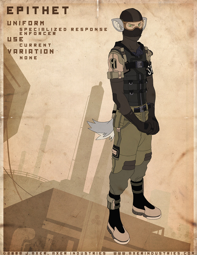 2008 armband balaclava boots canine epithet goggles green_eyes j_axer male mask military military_uniform solo straps uniform wolf