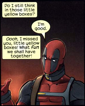 comic costume deadpool english_text human male mammal marvel mask not_furry solo text unknown_artist