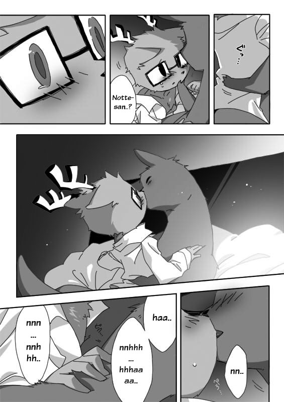 comic daihatsu deer english_text eyewear gay glasses greyscale hard_translated japanese_text kakukaku kangaroo kensan kissing male mammal marsupial monochrome nissan nottesan rule_34 shikajika text the_very_definition_of_a_tragedy