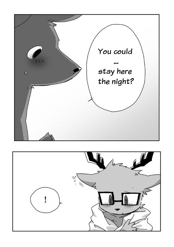 black_and_white cervine comic daihatsu deer english_text eyewear gay glasses hard_translated kakukaku kangaroo kensan male mammal marsupial monochrome nissan nottesan plain_background rule_34 shikajika text the_very_definition_of_a_tragedy white_background