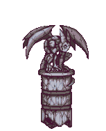 ambiguous_gender angry animated feral gargoyle gif low_res not_furry orkimides pillar pixel_art plain_background sculpture statue stone tail transparent_background trapped wings