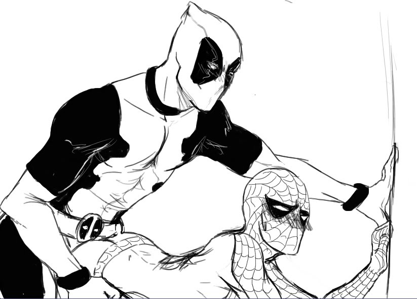 deadpool marvel peter_parker spider-man wade_wilson