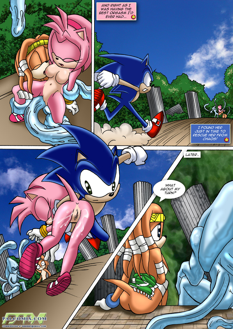 anthro breasts chaos comic echidna female hedgehog male mammal mobian nipples palcomix penetration pussy sega sonic_(series) sonic_the_hedgehog tentacles tikal_the_echidna unknown_artist vaginal vaginal_penetration