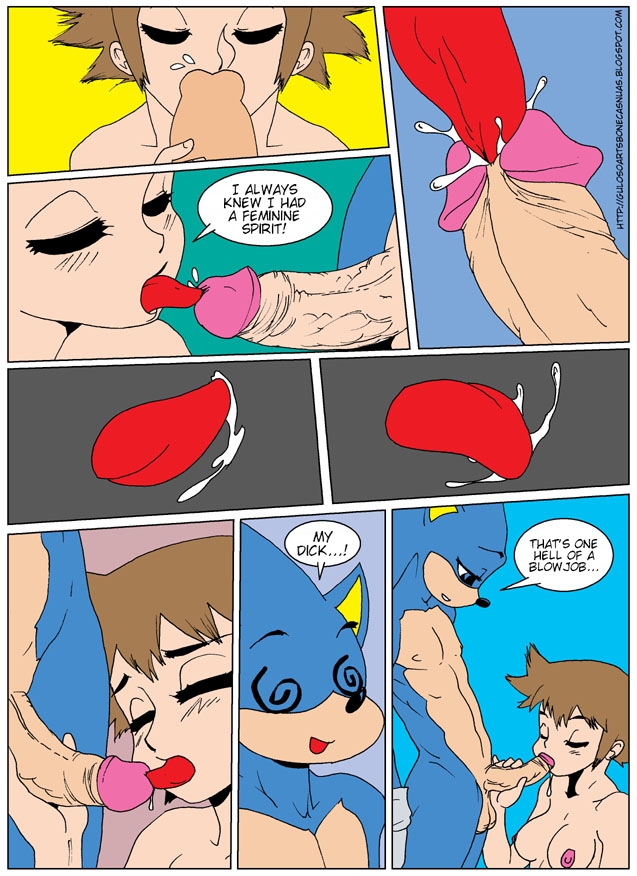 breasts chris_thorndyke comic dickgirl exotic_pupils fellatio gender_transformation hedgehog intersex male mammal nipples oral oral_sex penis sega sex sonic_(series) sonic_the_hedgehog spiral transgender unknown_artist