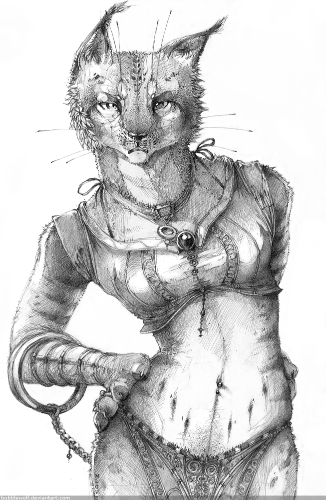 bubblewolf cat feline female solo