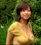 animated animated_gif asian bounce bouncing_breasts breasts gif hitomi_kitamura huge_breasts lowres photo real