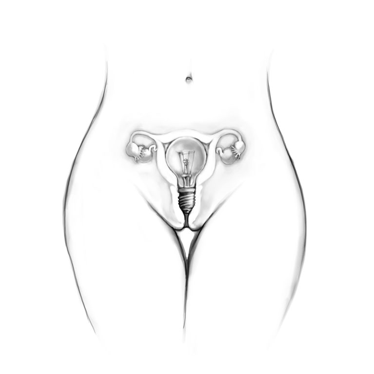 female human internal lightbulb mammal navel not_furry nude penetration pira plain_background pussy sketch solo vaginal vaginal_penetration what_has_science_done white_background