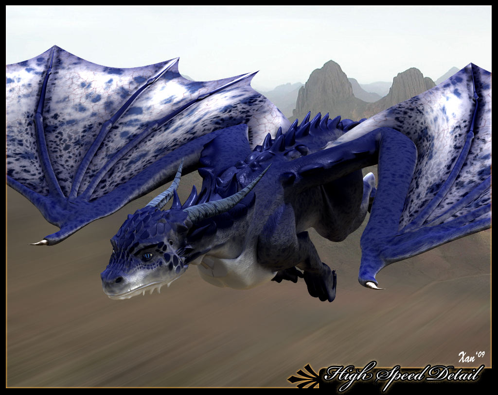 blue_eyes dragon eragon female feral flying high_speed horn saphira scalie solo wings xanaeth