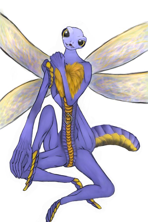 arvimunderthur arxis dragonfly insect male mascot_contest solo wasp