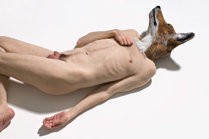 art canine for_a_head fox human hybrid male nude photo sam_jinks silicone solo