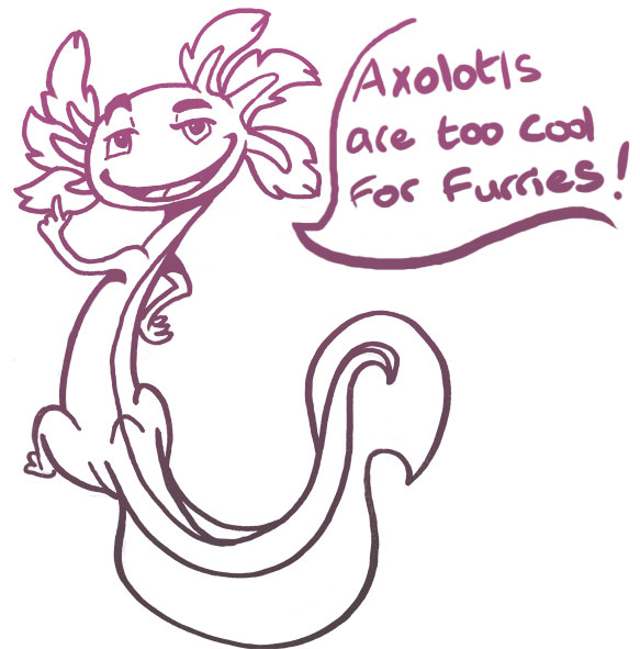 ambiguous_gender axolotl back fgsfds gills neoteny not_furry smug the_truth unknown_artist