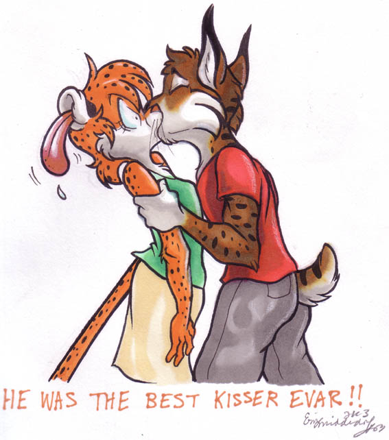 2003 cheetah chespi erin_middendorf feline female grab holding kissing lynx male straight tastes_like_knowledge
