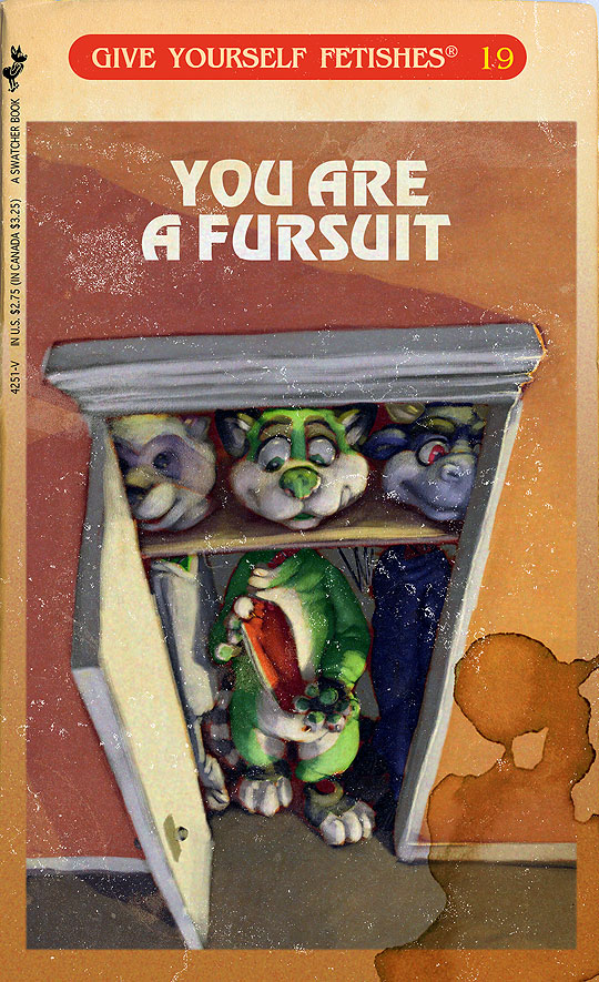 book choose_your_own_adventure closet costume fursuit give_yourself_fetishes living_costume parody suit swatcher what