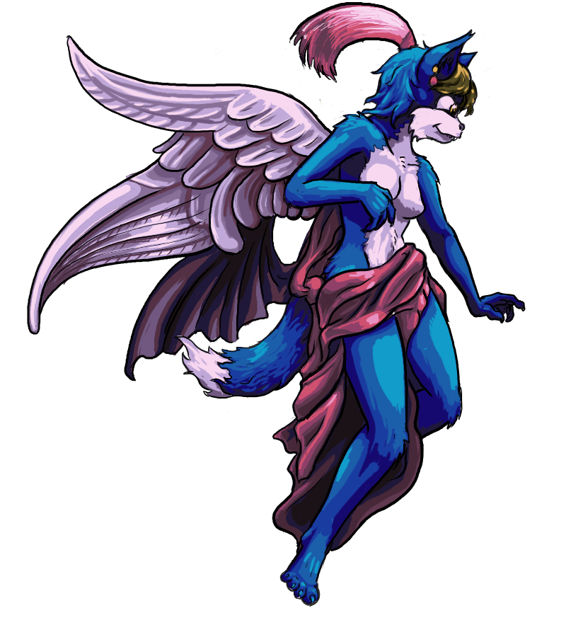 alpha_channel angel_wings canine crossgender female final_fantasy final_fantasy_vi fiz fox kefka oniontrain skimpy solo video_games wings