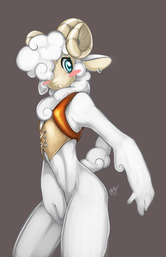 blush cute peritian sheep solo twink